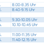 Kurzstunden am Montag
